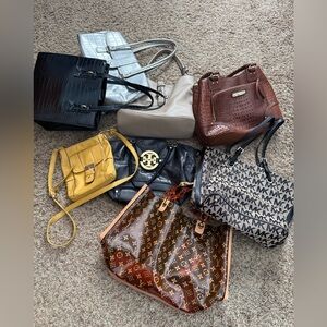 Group of 8 Purses as is